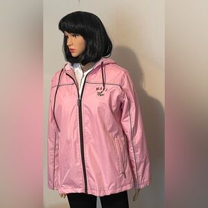 PCI Rain jacket Pink/Maui logo Size Large. Tropical. Practical. Walking. Cute.